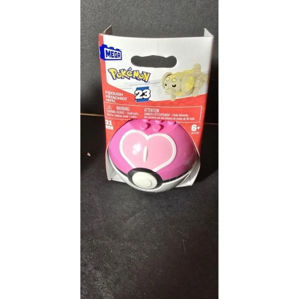 Mega Pokémon Building Set, Lot Of 4, Teddiursa,Fidough,Chespin Iggybluff Ser. 20